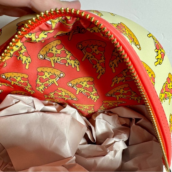 NWT. Disney Mickey Mouse Pizza Loungefly Mini Backpack – Disney Eats. - Picture 13 of 13